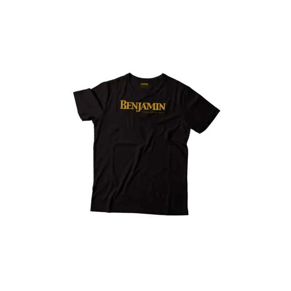 Benjamin Logo Tee Black Short Sleeve - Image 2