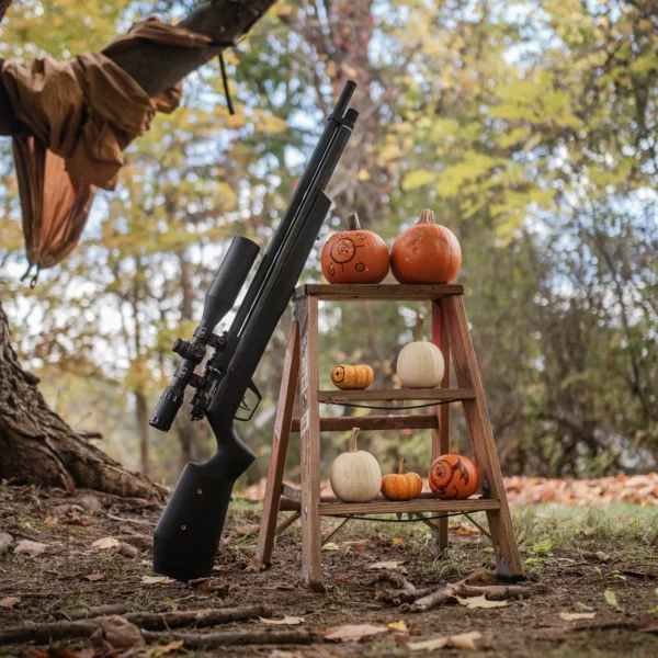 Benjamin Marauder Semi-Automatic BP22SAS Lifestyle Outdoors Leaning on a Tree on a Sunny Day