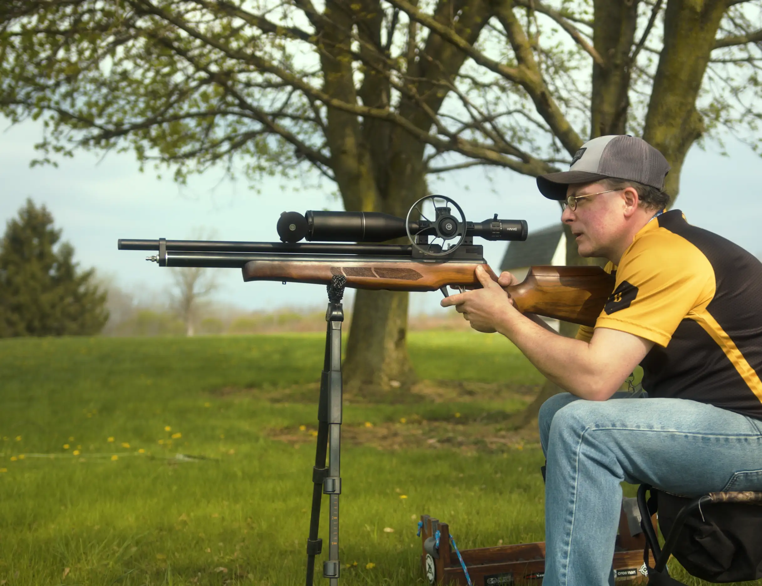 Benjamin Marauder Regulated BP64RW Outdoor Lifestyle Being Shot Field Target